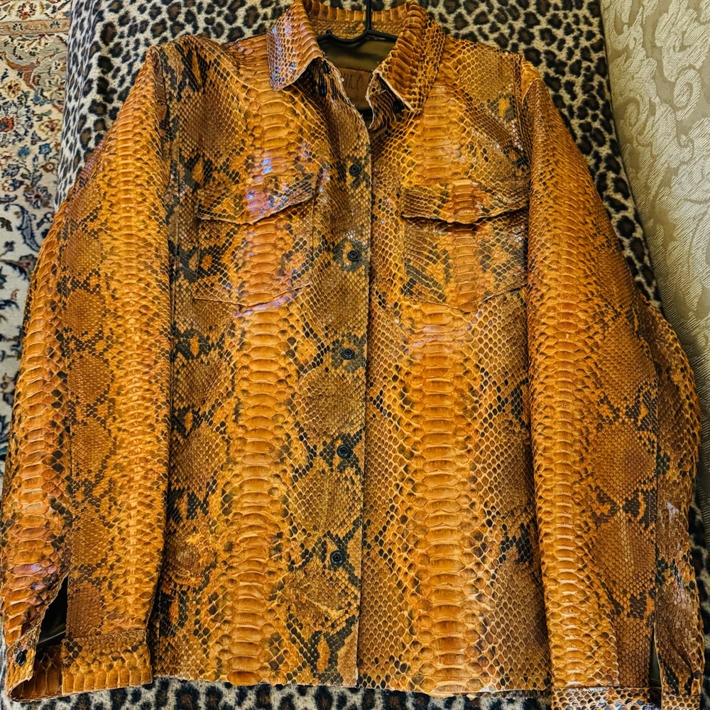 SOLD! Beautiful Gamino Genuine Python Snake Skin Jacket